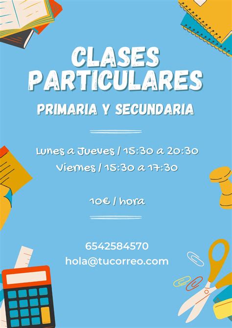 Clases particulares y colegios